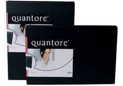 Ringband Quantore A3 dwars 4-rings D-mech 25mm zwart