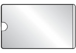 Visitekaarttas Djois 95x60mm zelfklevend korte zijde open transparant 10 stuks