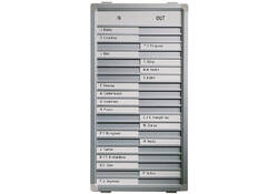Aan-afwezigheidsbord Legamaster 54x26cm 20 namen