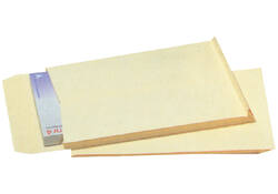 Envelop Quantore monsterzak 262x371x38mm zelfkl creme 125st