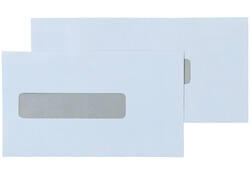 Envelop Quantore 109x224mm midden venster 25x110mm 500st