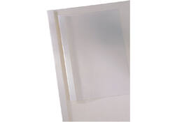 Thermische omslag GBC A4 6mm transparant/wit 100stuks