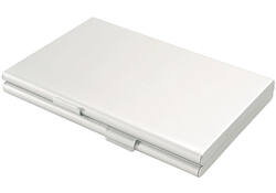 Visitekaartenhouder duo aluminium