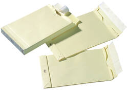 Envelop Quantore monsterzak 262x371x38mm zelfkl creme 125st