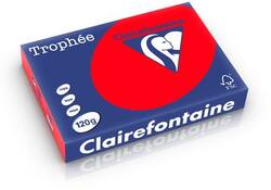 Kopieerpapier Clairefontaine Trophee 80gr koraalrood A4