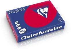 Kopieerpapier Clairefontaine Trophee (BE) 120gr A4 kersenrood