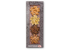Chocolade Australian bloemen doos 4 stuks