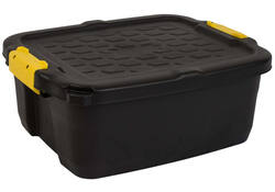 Opbergbox Bankers Box 24 liter met handgrepen robuust zwart