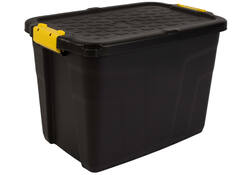 Opbergbox Bankers Box 60L met handgrepen robuust zwart
