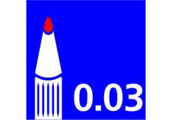 Fineliner Uni-ball Pin 0.03mm zwart