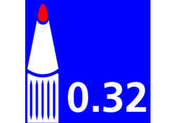 Balpen Bic 4kleuren grip medium lichtblauw