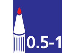 Cd marker edding 8400 rond 0.5-1.0mm zwart
