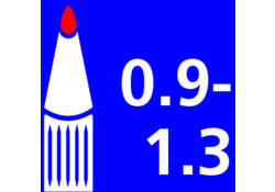 Verfstift Posca PC3M fijn assorti set à 8 stuks