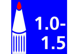 Permanent marker Quantore rond 1-1.5mm zwart