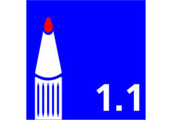 Viltstift Bic 1445 ecolutions rond fijn zwart