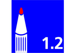 Fineliner Staedtler Pigment 308 zwart set à 12 breedtes