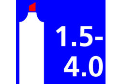 Krijtstift Pentel SMW26 1.5-4mm rood